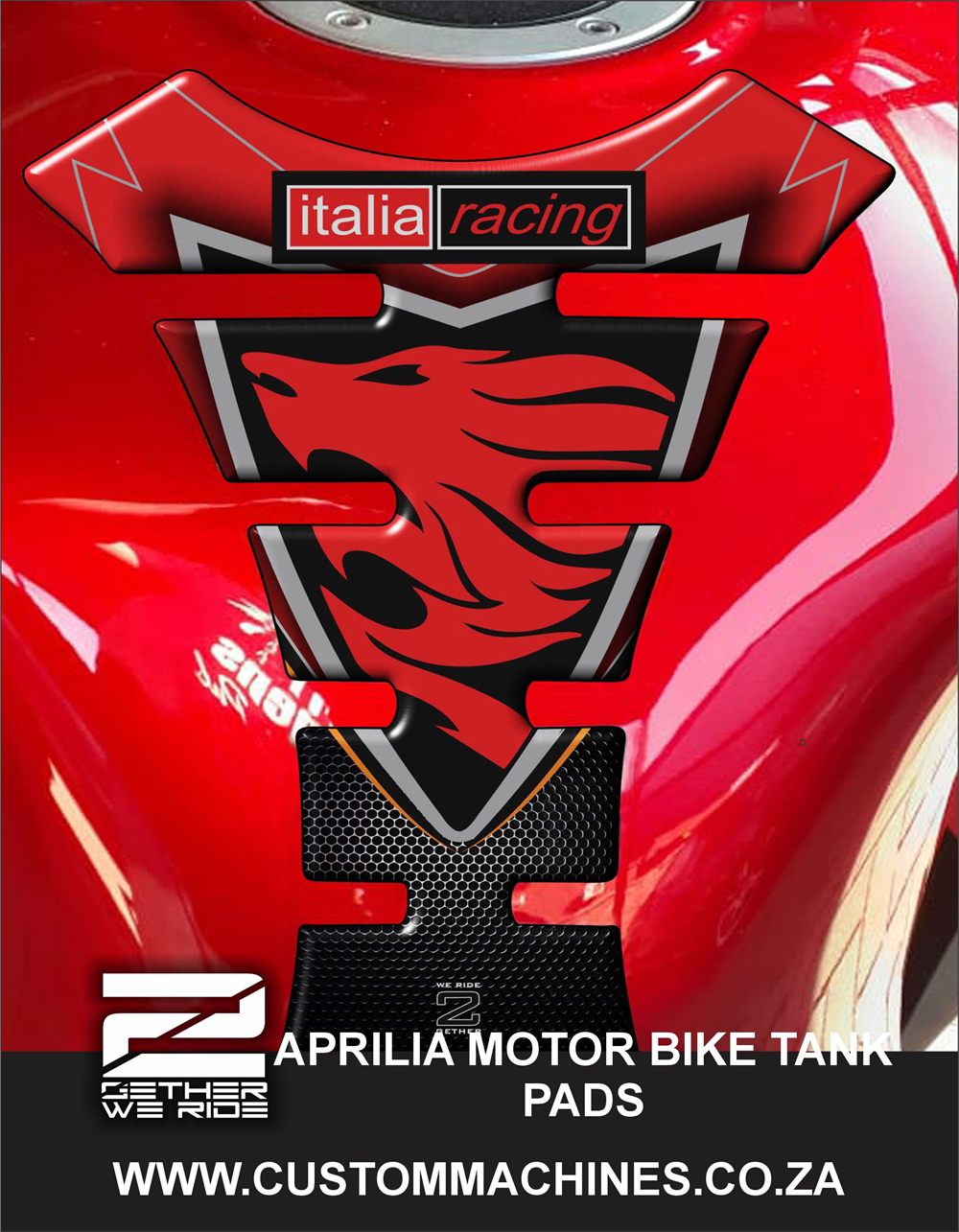 Aprilia Tank Pad - Custom Machines